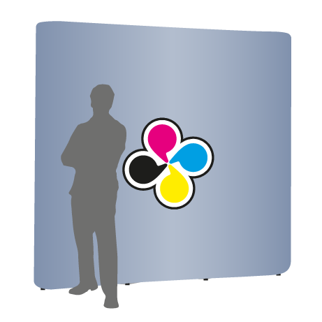 Pop-Up Faltwand | 3 x 3 Felder gerade | einseitig bedruckt