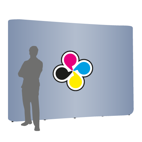 Pop-Up Faltwand | 4 x 3 Felder gerade | einseitig bedruckt
