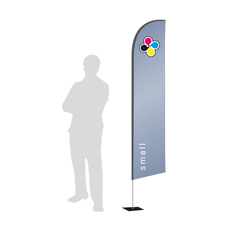 Beachflag Wind | Small (260 cm) | einseitig bedruckt
