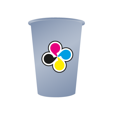 Pappbecher BIO | 300 ml einwandig | rundum bedruckt
