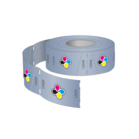 Rolleneintrittskarten (500 Abrisse) Individualdruck