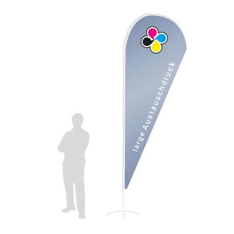 Beachflag Drop Austauschdruck | Large (350 cm) | einseitig bedruckt