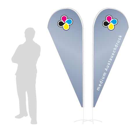Beachflag Drop Austauschdruck | Medium (280 cm) | beidseitig bedruckt