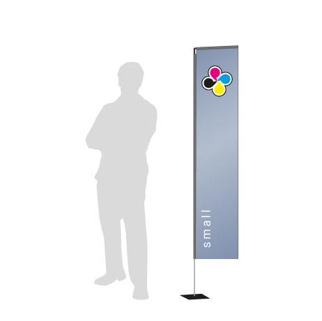 Beachflag Rechteck | Small (200 cm) | einseitig bedruckt